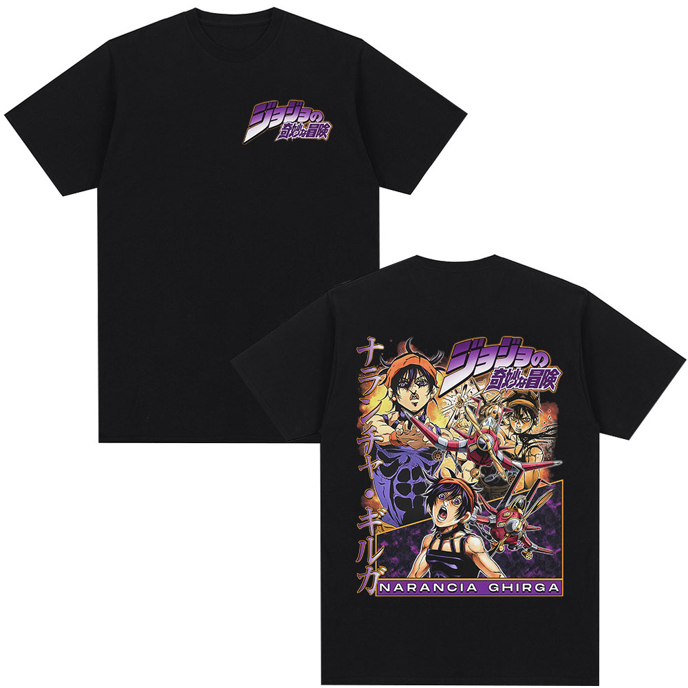 Anime Merchandise Store Japan - เสื้อยืดอนิเมะ JoJo Bizarre Adventure ลายการ์ตูน Narancia
