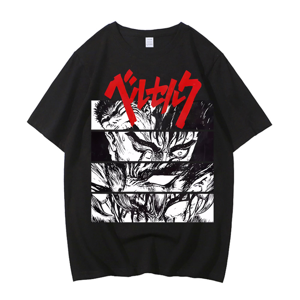 Anime Merchandise Store Japan - เสื้อยืดอนิเมะ Berserk ลายพิมพ์สุดฮิตประจำปี 2026 สำหรับฤดูร้อน ผู้ชาย