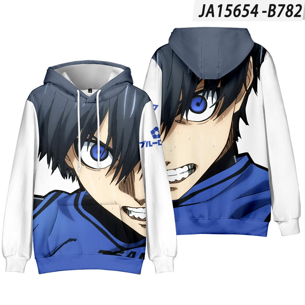 Anime Merchandise Hoodie - สินค้าใหม่จากอนิเมะ BLUE LOCK ปี 2026 เสื้อฮู้ดดี้มีฮู้ดสไตล์ลำลองสำหรับทุกฤดูกาลจาก
