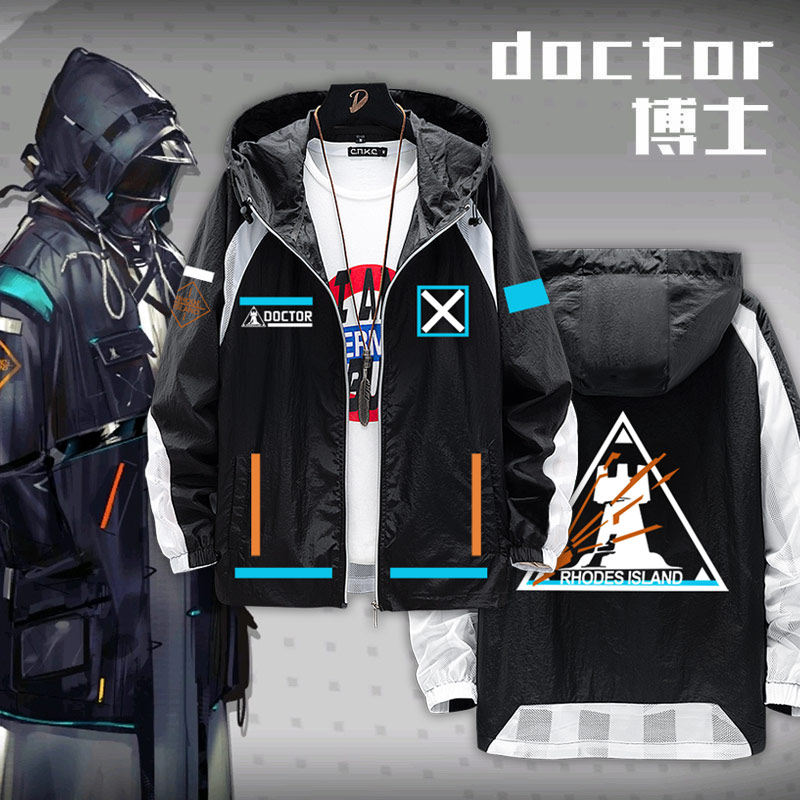 Anime Merchandise Jacket - สินค้าอนิเมะเกมอาร์ไนท์สเสื้อผ้าหมอสำหรับผู้ชายและผู้หญิง, เสื้อแจ็คเก็ตป้องกันแสงแดด, เสื้อแจ็คเก็ตบางสำหรับฤดูร้อน, เทรนด์แฟชั่น