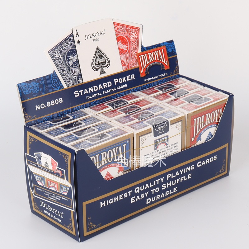 Themed Playing Card - ไพ่โป๊กเกอร์มาตรฐาน JDLROYAL รุ่น 8808 ไพ่กระดาษทนทาน เรียบลื่น
