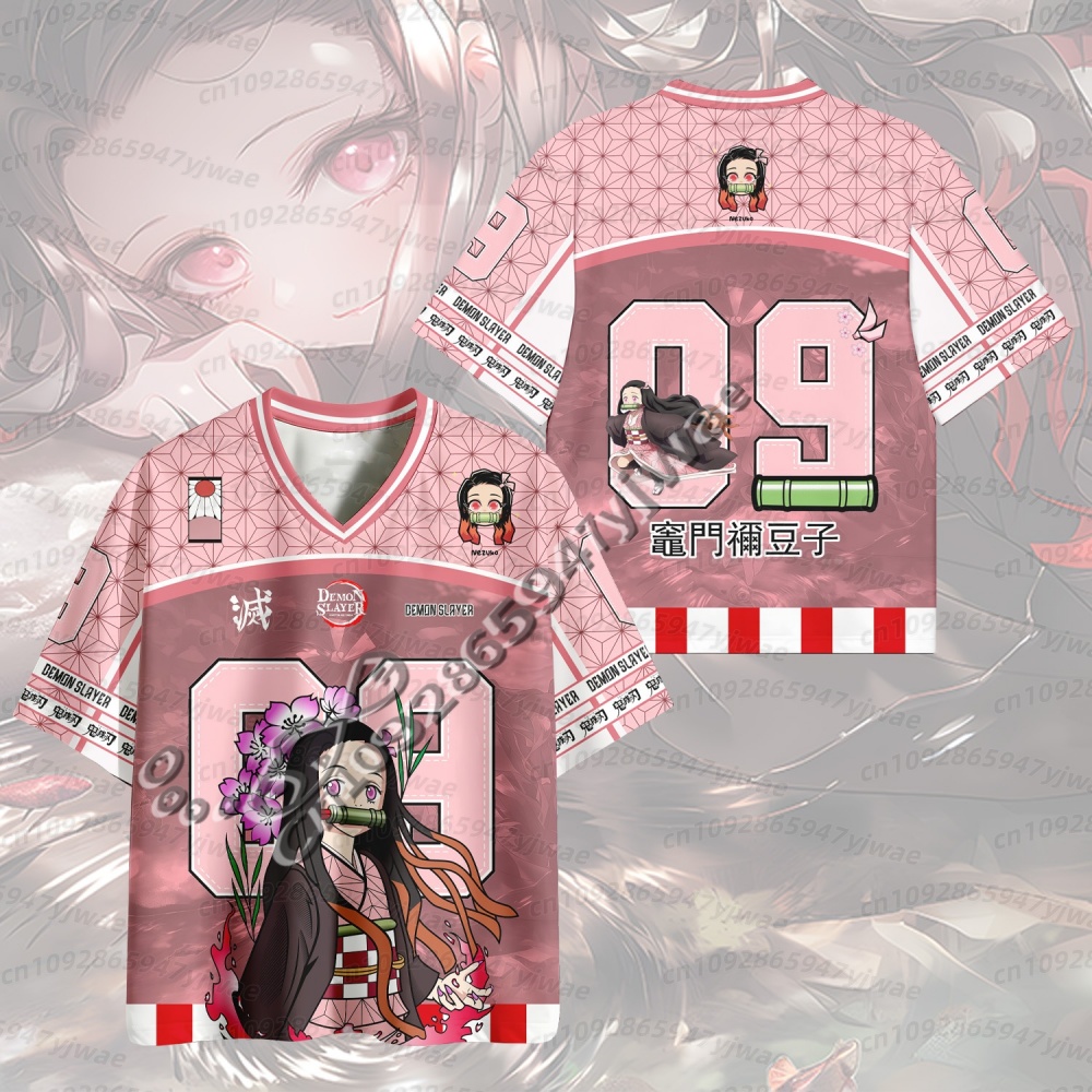Anime Manga Merchandise - เสื้อยืดโอเวอร์ไซส์ลายอนิเมะดาบพิฆาตอสูรสุดฮิตปี 2026 สไตล์เรโทรเกาหลี เหมาะสำหรับใส่ทุกวัน ทั้งชายและหญิง