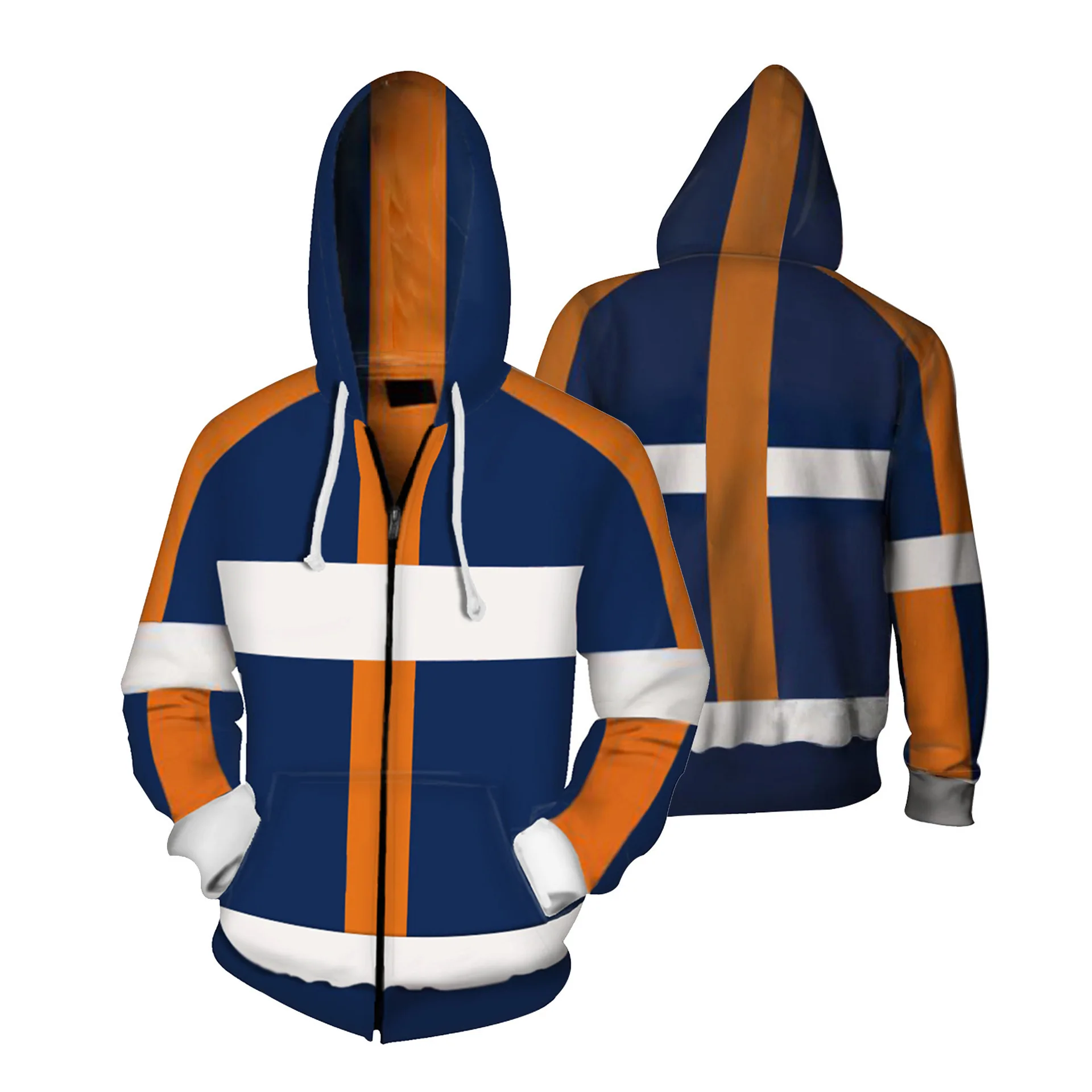 Anime Merchandise Jacket - ชุดคอสเพลย์ลายสัญลักษณ์สตาสกิต้า นิวโตเกียว อเวนเจอร์ส เสื้อฮู้ดพิมพ์ลาย 3 มิติ