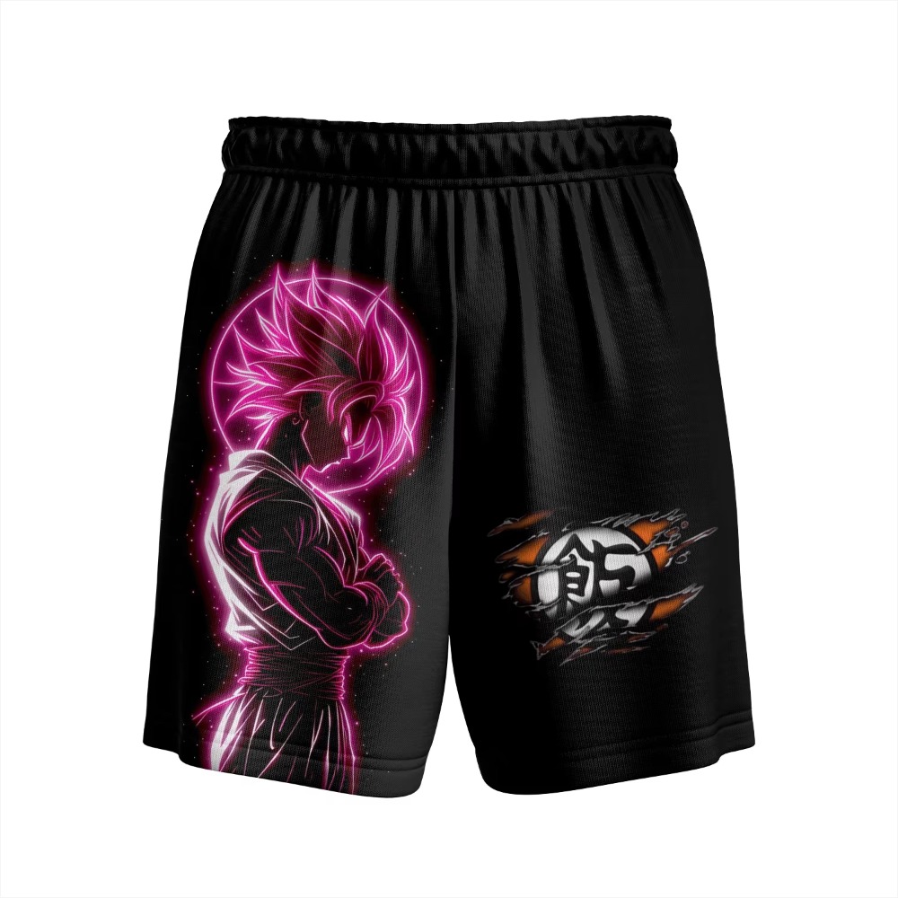 Anime Merchandise Store Japan - กางเกงขาสั้นชายหาดลายดราก้อนบอล Z บู ซุนโกคู โกฮัง คาคาร็อตต์