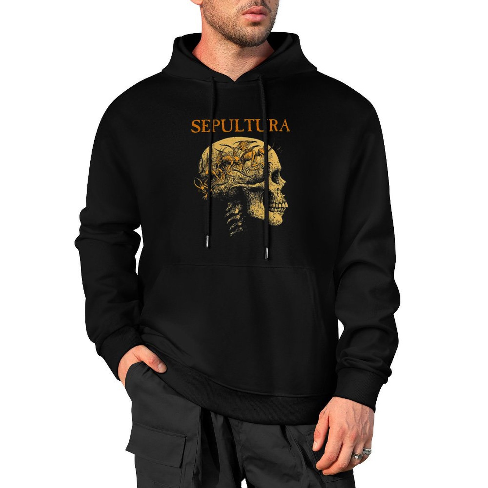 -ดนตรี ---- สินค้า Sepultura-- - Anime Merchandise Hoodie บทวิจารณ์และราคา
