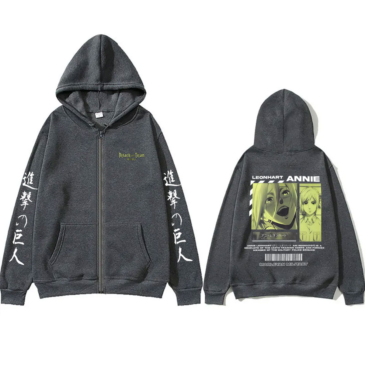 เสื้อฮู้ดซิป Attack on Titan ล - Anime Merch Hoodie บทวิจารณ์และราคา