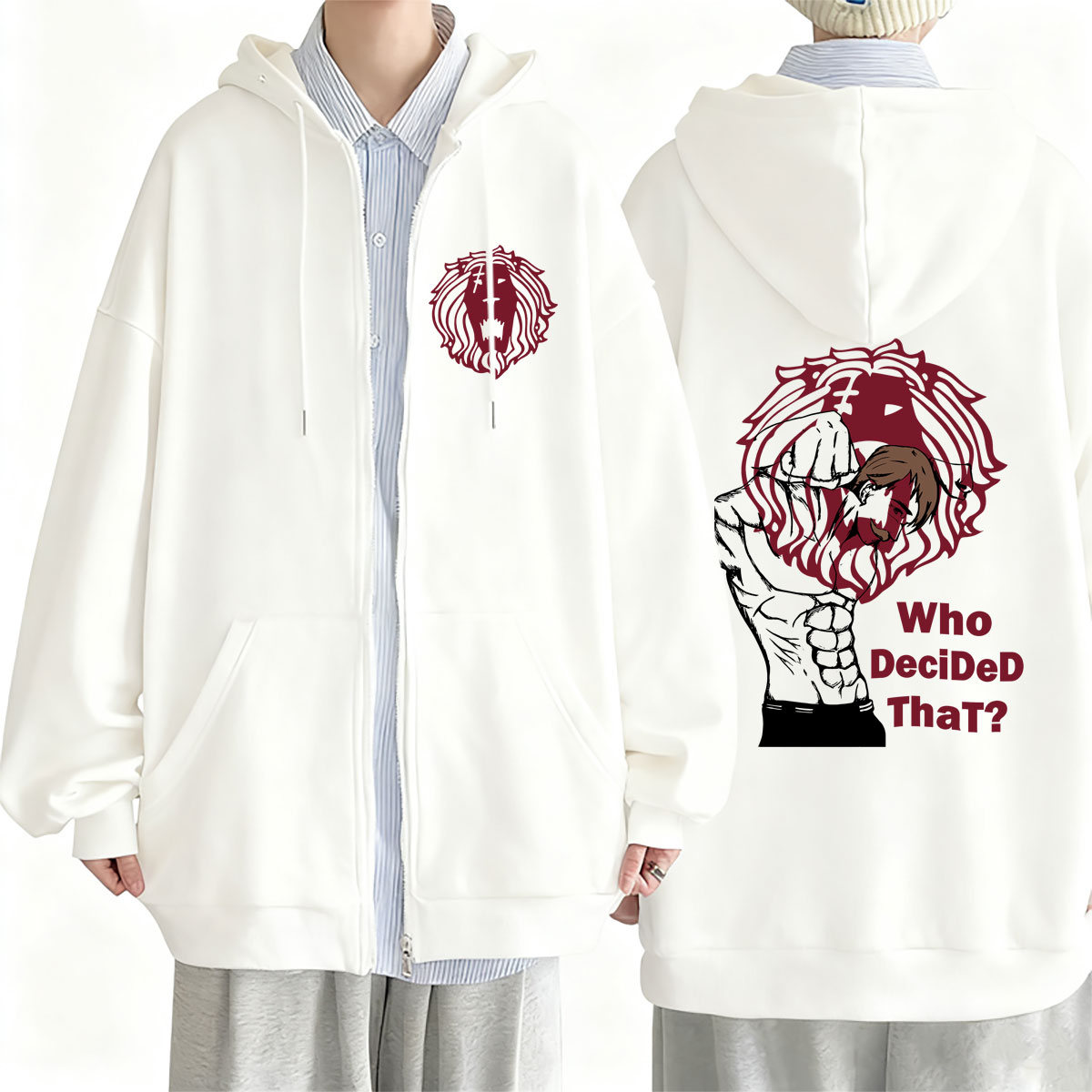 เสื้อฮู้ดซิปอนิเมะ The Seven D - Anime Merch Hoodie บทวิจารณ์และราคา