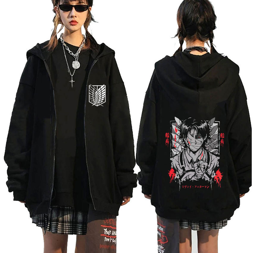 เสื้อฮู้ดซิปพิมพ์ลายหน้าตัวละค - Anime Merch Hoodie บทวิจารณ์และราคา