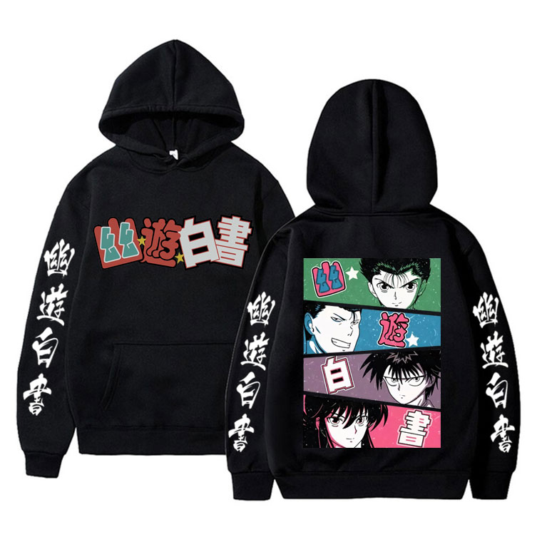 เสื้อฮู้ดอนิเมะ YuYu Hakusho ส - Anime Merch Hoodie บทวิจารณ์และราคา